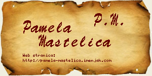 Pamela Mastelica vizit kartica